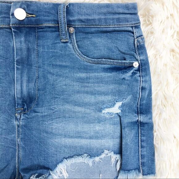 NWT BLANKNYC Denim Puppy Love Denim Wedge Shorts Size 24 - Picture 5 of 14